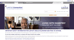 Desktop Screenshot of lantusconnection.com